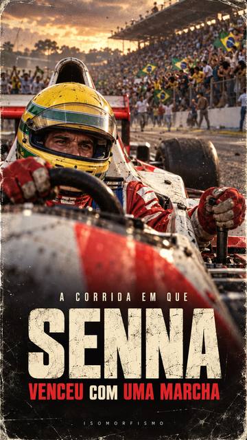 Senna won at home with a single gear